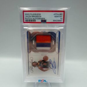 2022-23 Panini Flawless Patch
Autographs Jalen Brunson #FPA-JBR /25