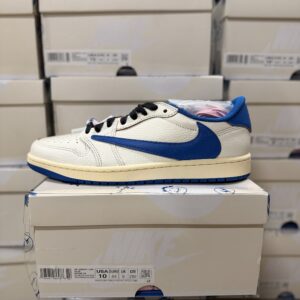 Jordan 1 Retro Low Fragment × Travis Scott Sail Military Blue